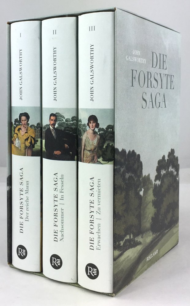 Abbildung von "Die Forsyte Saga. (3 B&auml;nde im Schuber). Aus dem Englischen &uuml;bersetzt von Luise Wolf und Leon Schalit..."