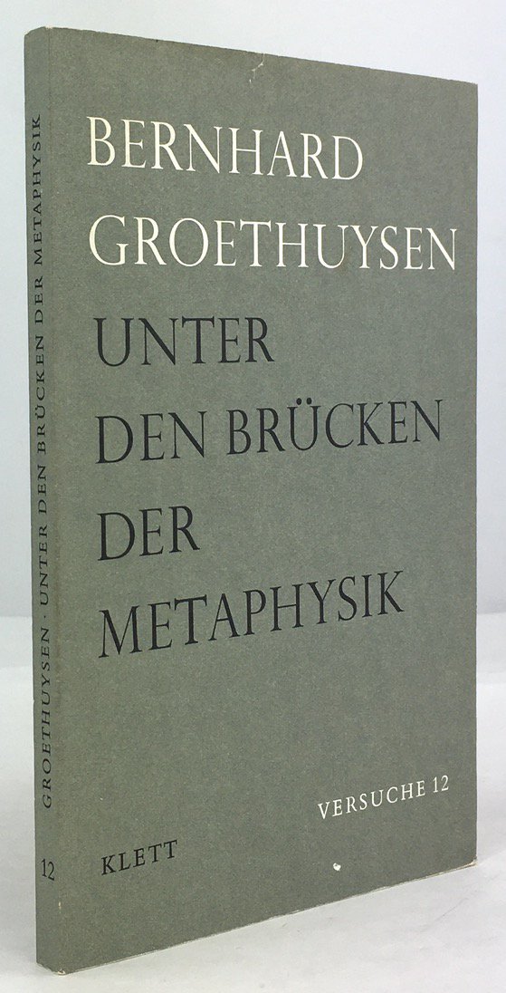 Abbildung von "Unter den Br&uuml;cken der Metaphysik. Mythen und Portr&auml;ts. Vorwort von Jean Paulhan..."
