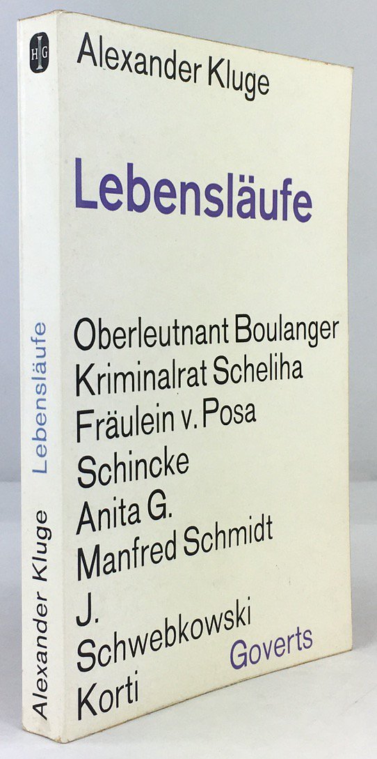 Abbildung von "Lebensl&auml;ufe. Oberleutnant Boulanger / Kriminalrat Scheliha / Fr&auml;ulein v. Posa /..."