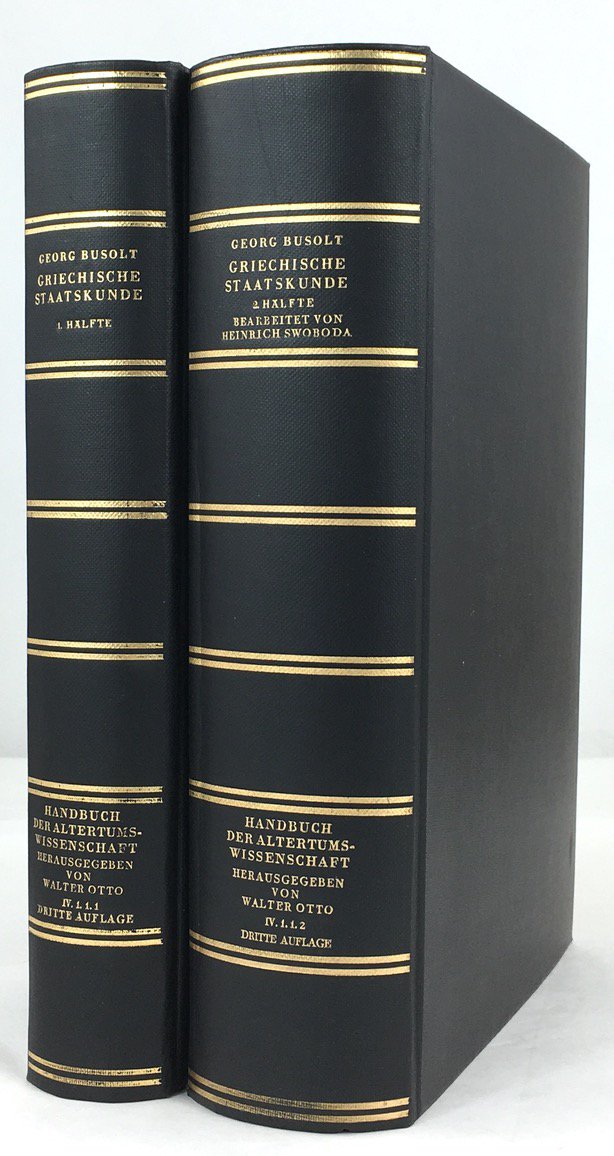 Abbildung von "Griechische Staatskunde. Dritte, neugestaltete Auflage der "Griechischen Staats- und Rechtsaltert&uuml;mer"..."