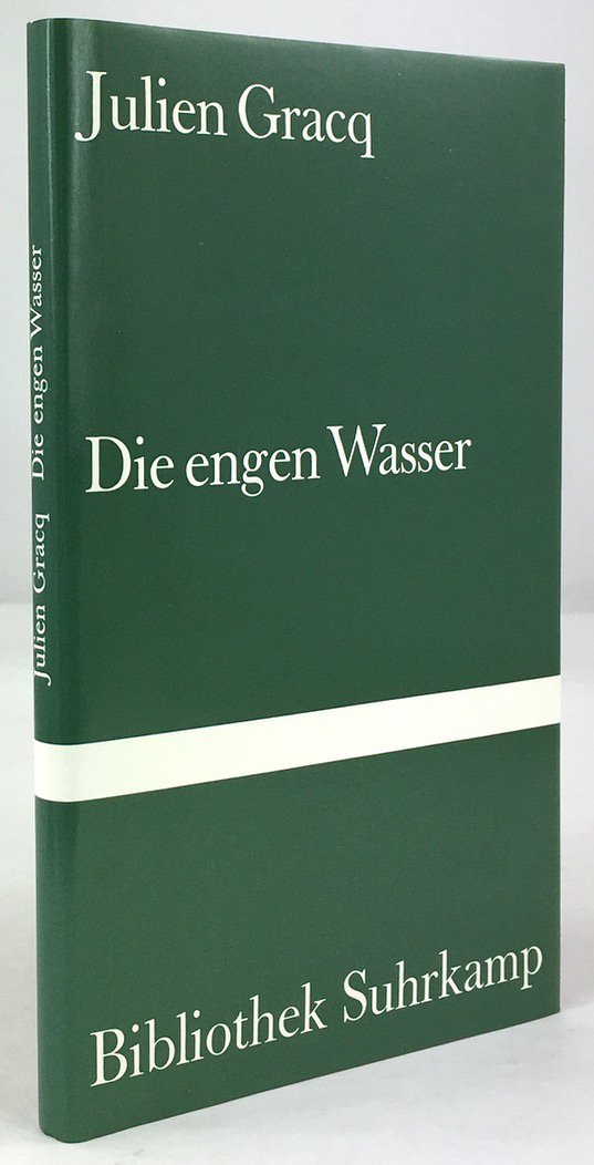 Abbildung von "Die engen Wasser. Aus dem Franz&ouml;sischen von Reinhard Palm. Erste Auflage."