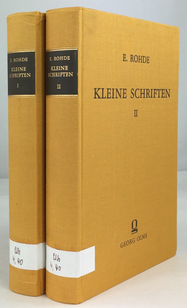 Abbildung von "Kleine Schriften. (2 B&auml;nde). (= Reprografischer Nachdruck der Ausgabe T&uuml;bingen und Leipzig 1901.)"