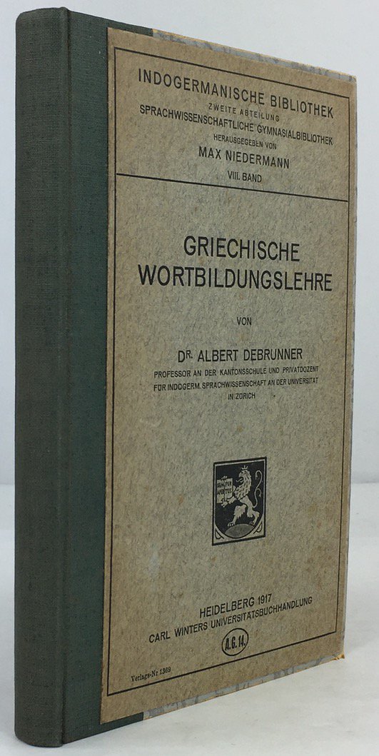 Abbildung von "Griechische Wortbildungslehre."
