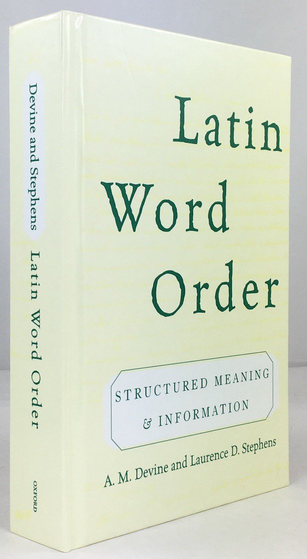 Abbildung von "Latin Word Order. Structured Meaning and Information."
