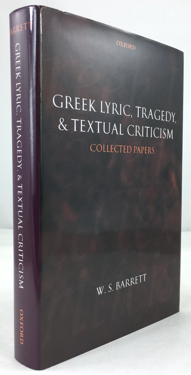 Abbildung von "Greek Lyric, Tragedy & Textual Criticism. Collected Papers. Assembled and edited by M. L. West."