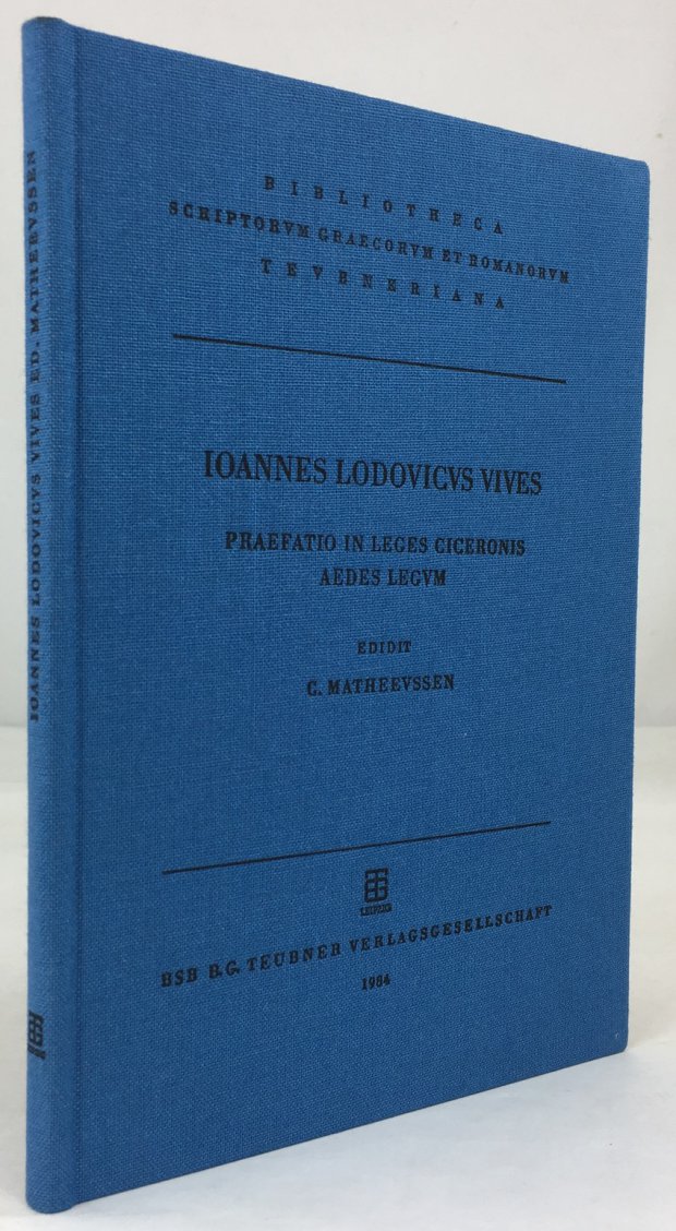 Abbildung von "Ioannis Lodovici Vivis Valentini Praefatio in Leges Ciceronis et Aedes Legum."
