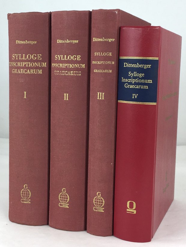 Abbildung von "Sylloge Inscriptionum Graecarum. (4 B&auml;nde; unver&auml;nderter photomechanischer Nachdruck der 3. Auflage Leipzig 1915; Mischauflage)."