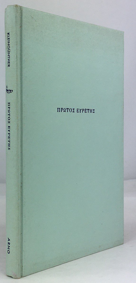 Abbildung von "Protos euretes. Untersuchungen zur Geschichte einer Fragestellung. (Philologus, Supplementband XXVI,..."