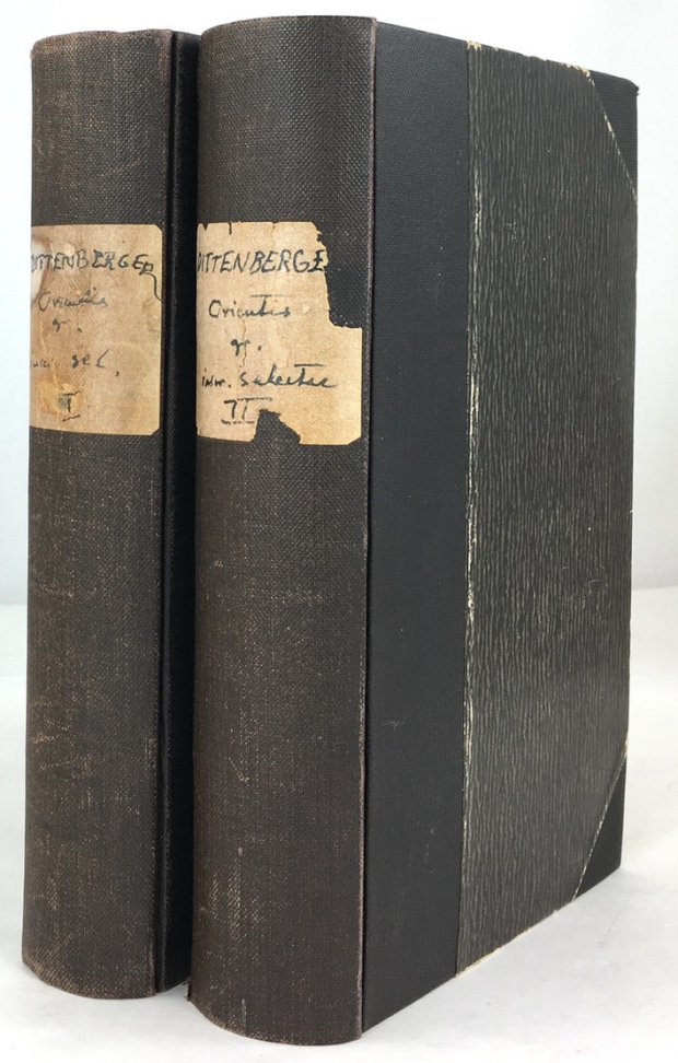 Abbildung von "Orientis Graeci Inscriptiones selectae. Supplementum Sylloges Inscriptionum Graecarum Edidit Wilhelmus Dittenberger..."