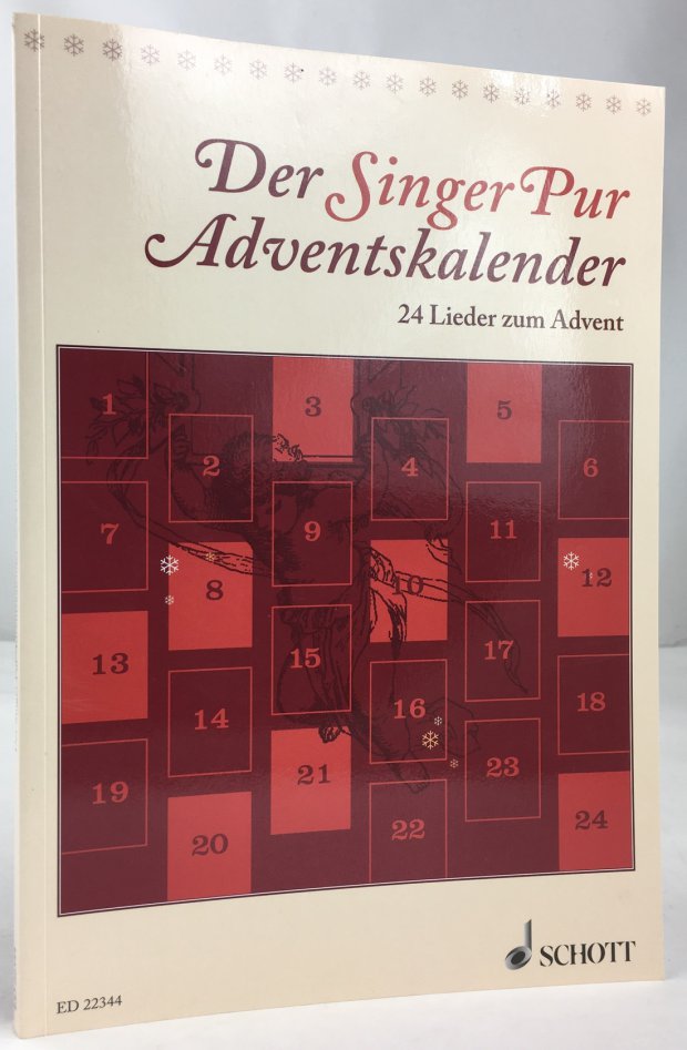 Abbildung von "Der Singer Pur Adventskalender. 24 Lieder zum Advent. Sechs Solostimmen (SAATBB) oder gemischter Chor a cappella..."