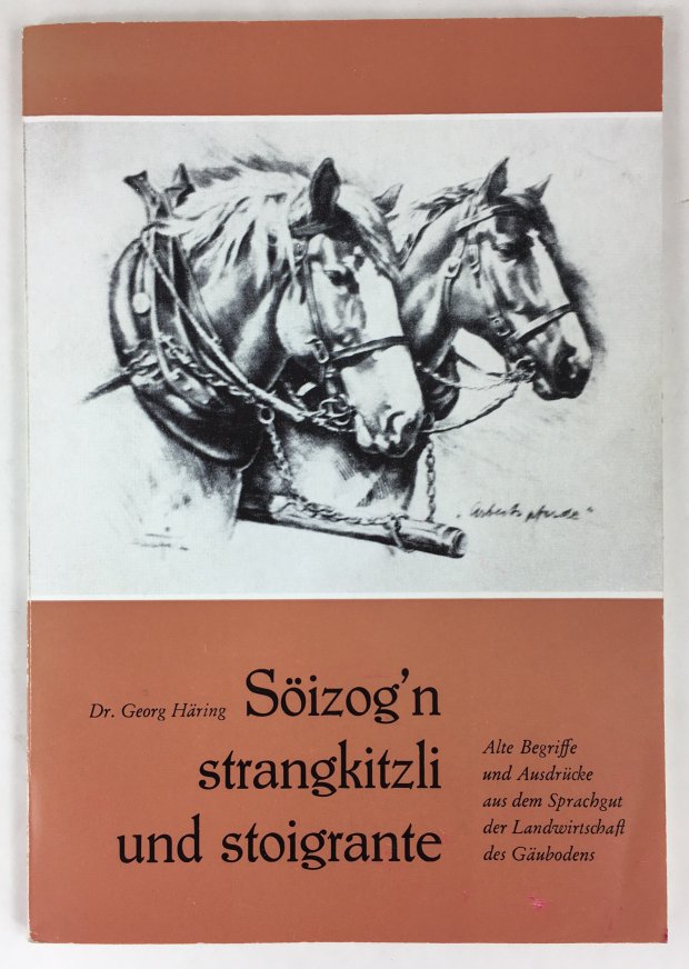 Abbildung von "S&ouml;izog'n strangkitzli und stoigrante. Alte Begriffe und Ausdr&uuml;cke aus dem Sprachgut der Landwirtschaft des G&auml;ubodens."