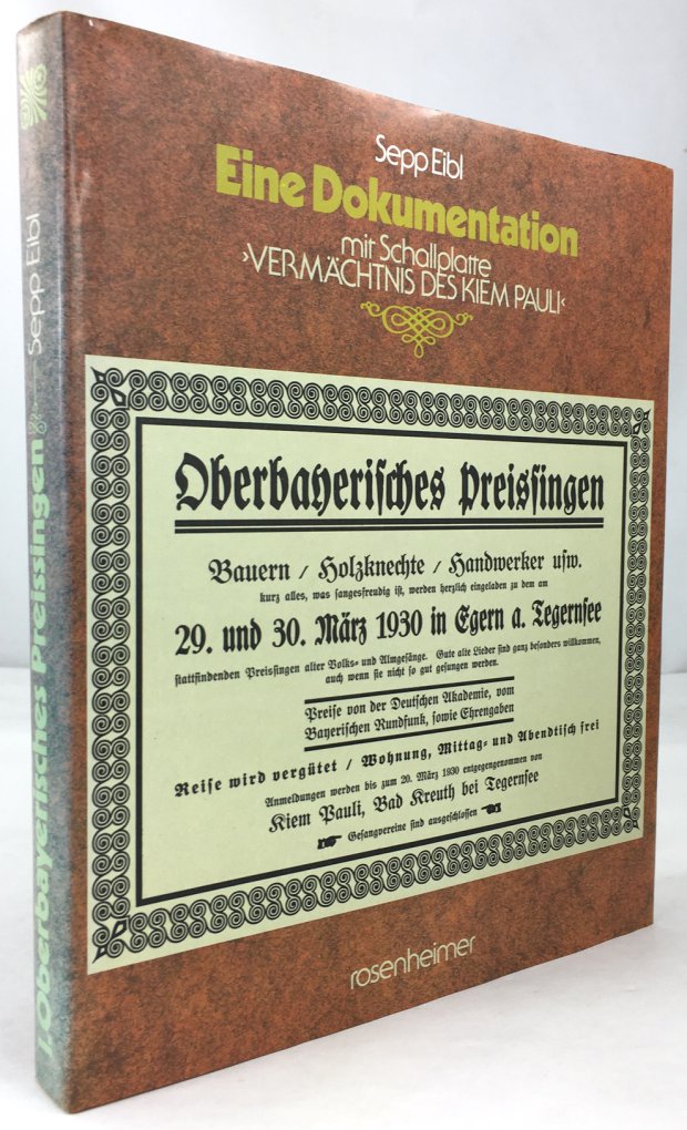 Abbildung von "Oberbayerisches Preissingen. 29. und 30. M&auml;rz 1930 in Egern a. Tegernsee..."