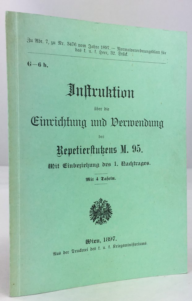 Abbildung von "Instruktion &uuml;ber die Einrichtung und Verwendung des Repetierstutzens M. 95. Mit Einbeziehung des 1. Nachtrages..."