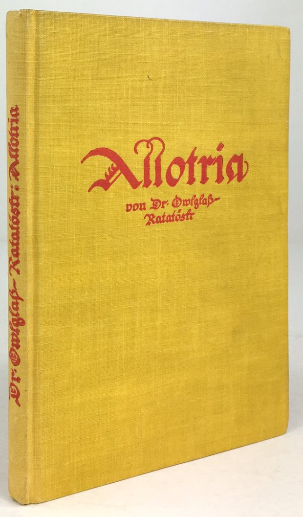 Abbildung von "Allotria. (Gedichte)."