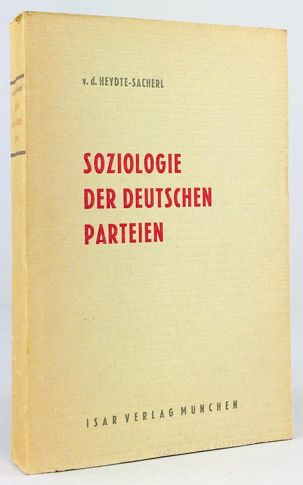 Abbildung von "Soziologie der deutschen Parteien. "