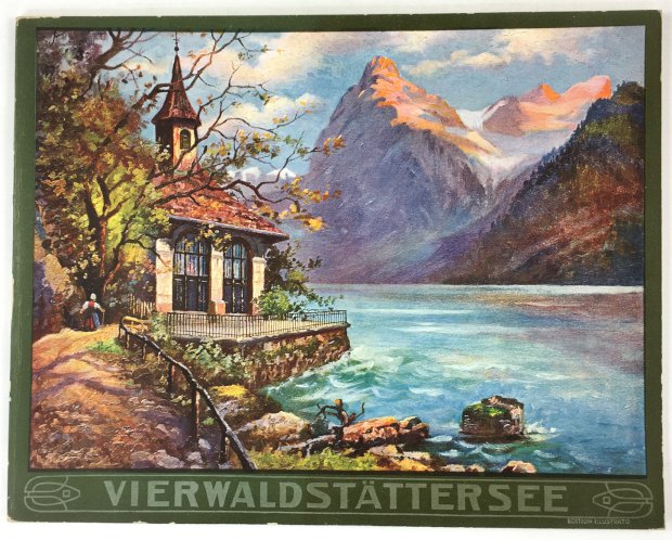 Abbildung von "Vierwaldstättersee. Souvenir - Album mit 40 Ansichten. Titel dreisprachig."