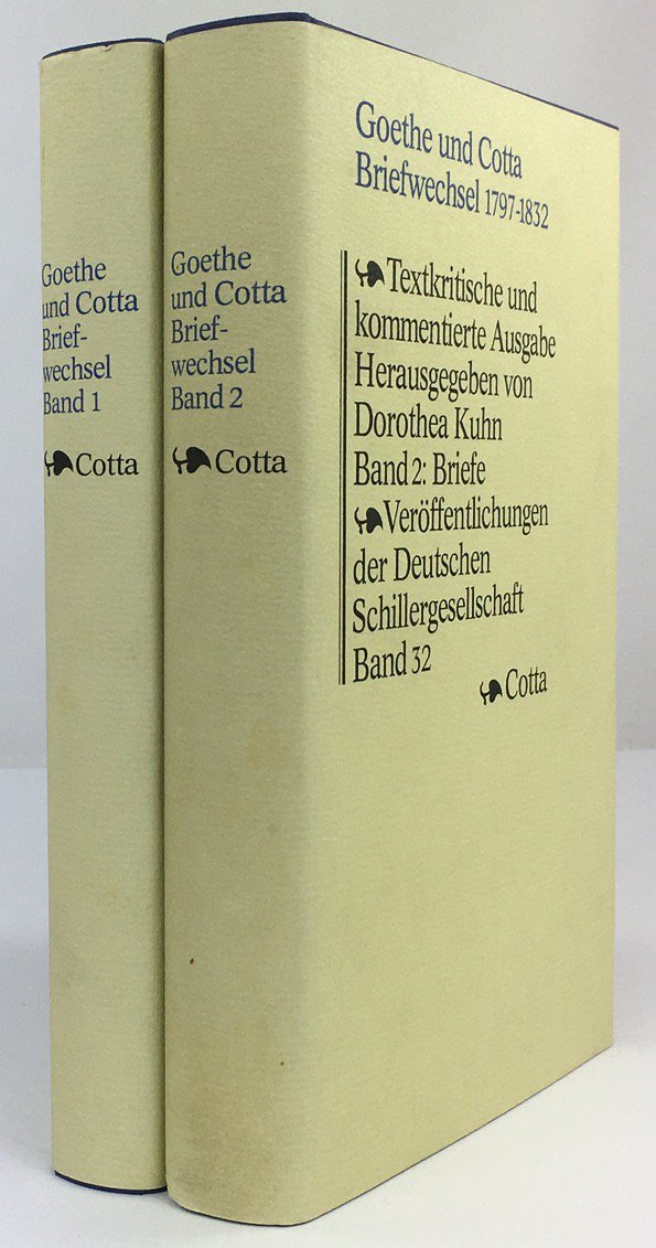 Abbildung von "Goethe und Cotta. Briefwechsel 1797 - 1832. Textkritische und kommentierte Ausgabe in drei Bänden..."