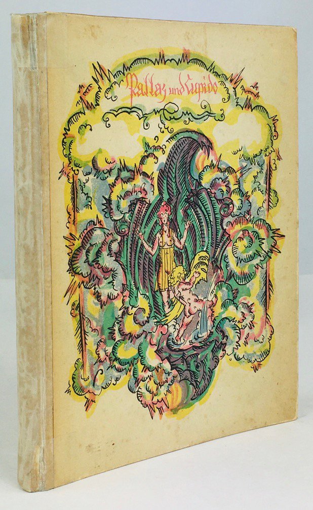 Abbildung von "Pallas und Cupido. Deutsche Lyrik der Barockzeit. Originallithographien, Umschlag und Vorsatzpapier von Axel Leskoschek..."