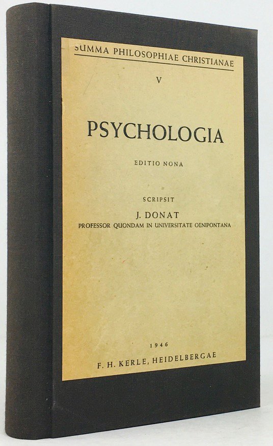 Abbildung von "Psychologia. Editio Nona. ( In lateinischer Sprache)."